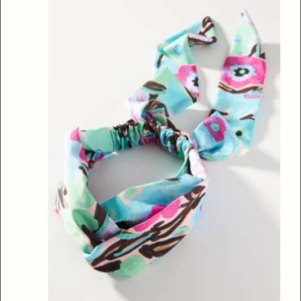 Printed floral headband - Anthropologie